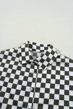 Load image into Gallery viewer, Checkered Collared Neck Long Sleeve Shirt
