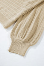 Load image into Gallery viewer, Eyelet Boat Neck Long Sleeve Knit Top
