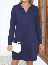 Load image into Gallery viewer, Johnny Collar Long Sleeve Dress
