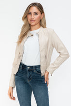 Load image into Gallery viewer, Snobbish PU Leather Zip Up Jacket with Pockets
