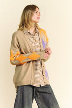 Load image into Gallery viewer, Davi &amp; Dani Argyle V-Neck Dropped Shoulder Cardigan
