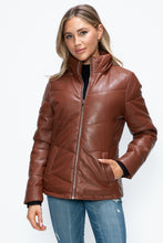 Load image into Gallery viewer, How Dare U Pocketed Zip Up Puffer Jacket with Removable Hood
