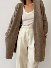 Load image into Gallery viewer, Open Front Long Sleeve Cardigan with Pockets
