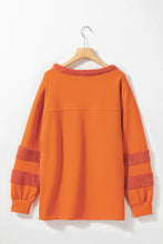 Load image into Gallery viewer, High-Low Round Neck Long Sleeve Sweatshirt

