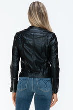 Load image into Gallery viewer, Snobbish PU Leather Zip Up Jacket with Pockets
