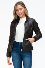 Load image into Gallery viewer, YMI Faux Layered Double-Zipper Jacket with Fuzzy Hood
