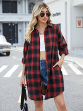 Load image into Gallery viewer, Lovelet Plaid Button Up Collared Neck Shirt
