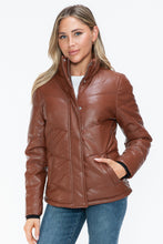 Load image into Gallery viewer, Snobbish Pocketed Zip Up Turtleneck Puffer Jacket
