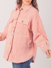 Load image into Gallery viewer, Button Up Long Sleeve Corduroy Jacket
