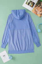 Load image into Gallery viewer, Exposed Seam Kangaroo Pocket Long Sleeve Hoodie
