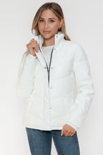 Load image into Gallery viewer, Snobbish Pocketed Zip Up Turtleneck Puffer Jacket
