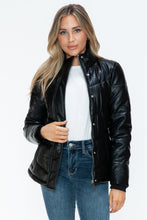 Load image into Gallery viewer, Snobbish Pocketed Zip Up Turtleneck Puffer Jacket
