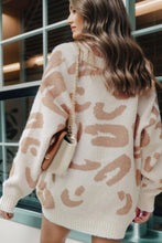 Load image into Gallery viewer, Leopard V Neck Button Down Cardigan
