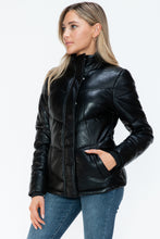 Load image into Gallery viewer, Snobbish Pocketed Zip Up Turtleneck Puffer Jacket
