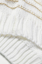 Load image into Gallery viewer, Striped Round Neck Dropped Shoulder Sweater

