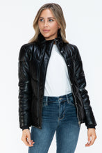 Load image into Gallery viewer, Snobbish Pocketed Zip Up Turtleneck Puffer Jacket
