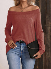 Load image into Gallery viewer, Off-Shoulder Long Sleeve T-Shirt

