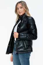 Load image into Gallery viewer, Snobbish Pocketed Zip Up Turtleneck Puffer Jacket
