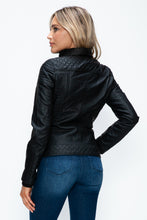 Load image into Gallery viewer, YMI Faux Layered Double-Zipper Jacket with Fuzzy Hood
