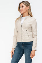 Load image into Gallery viewer, Snobbish PU Leather Zip Up Jacket with Pockets
