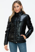 Load image into Gallery viewer, YMI Pocketed Zip Up Turtleneck Puffer Jacket
