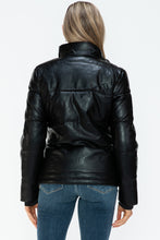 Load image into Gallery viewer, YMI Pocketed Zip Up Turtleneck Puffer Jacket
