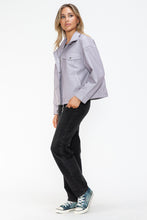 Load image into Gallery viewer, How Dare U Drawstring Hem PU Leather Zip Up Jacket
