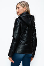 Load image into Gallery viewer, How Dare U Pocketed Zip Up Puffer Jacket with Removable Hood
