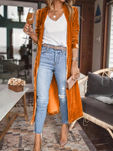 Load image into Gallery viewer, Open Front Long Sleeve Coat

