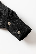 Load image into Gallery viewer, Glitter Surplice Long Sleeve Blouse
