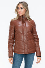 Load image into Gallery viewer, Snobbish Pocketed Zip Up Turtleneck Puffer Jacket
