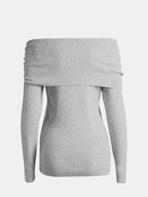 Load image into Gallery viewer, Off-Shoulder Long Sleeve Sweater

