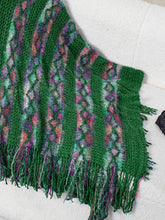 Load image into Gallery viewer, Fringe Contrast Hooded Poncho
