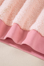 Load image into Gallery viewer, Exposed Seam Fuzzy Patchwork Quarter Zip Sweatshirt
