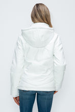 Load image into Gallery viewer, How Dare U Pocketed Zip Up Puffer Jacket with Removable Hood
