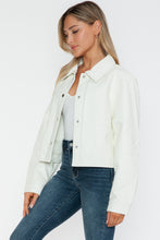 Load image into Gallery viewer, Snobbish Snap Down Long Sleeve PU Leather Jacket
