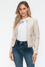 Load image into Gallery viewer, Snobbish PU Leather Zip Up Jacket with Pockets
