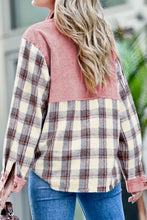 Load image into Gallery viewer, Pocketed Plaid Collared Neck Shacket
