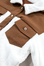 Load image into Gallery viewer, Corduroy Contrast Patchwork Fuzzy Jacket
