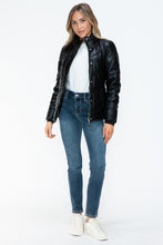 Load image into Gallery viewer, Snobbish Pocketed Zip Up Turtleneck Puffer Jacket
