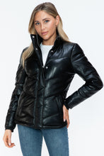 Load image into Gallery viewer, Snobbish Pocketed Zip Up Turtleneck Puffer Jacket
