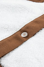 Load image into Gallery viewer, Corduroy Contrast Patchwork Fuzzy Jacket
