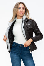 Load image into Gallery viewer, YMI Removable Faux Layered Multi-Pocket Jacket with Fuzzy Hood
