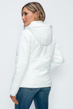 Load image into Gallery viewer, How Dare U Pocketed Zip Up Puffer Jacket with Removable Hood
