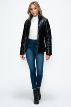 Load image into Gallery viewer, How Dare U Pocketed Zip Up Puffer Jacket with Removable Hood
