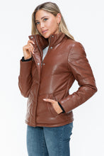Load image into Gallery viewer, Snobbish Pocketed Zip Up Turtleneck Puffer Jacket
