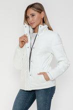 Load image into Gallery viewer, Snobbish Pocketed Zip Up Turtleneck Puffer Jacket
