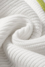 Load image into Gallery viewer, Contrast Half Zip Drop Shoulder Sweater
