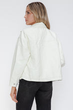 Load image into Gallery viewer, How Dare U Drawstring Hem PU Leather Zip Up Jacket

