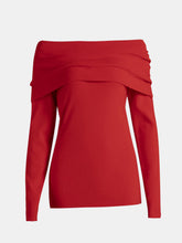 Load image into Gallery viewer, Off-Shoulder Long Sleeve Sweater
